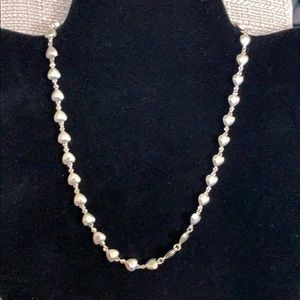 Sterling silver heart necklace vintage